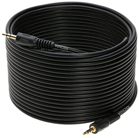 3.5mm to 3.5mm Male Audio Stereo Cable - 3ft, 6ft, 12ft, 25ft, 50ft, 100ft (50FT)
