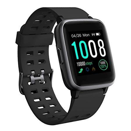 Smart Watch, GRDE Fitness Tracker 2019 Version Watch for Android iOS Phone 5ATM Waterproof Health Exercise Smartwatch with Heart Rate Monitor Sleep Tracker Compatible with iPhone Samsung for Men Women