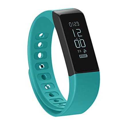 Fitness Tracker Wireless Smart Bracelet Activity Tracker Fitness Health Smartwatch Wristband Bluetooth Pedometer with Sleep Monitor Step Tracker Calorie Counter (Blue I)