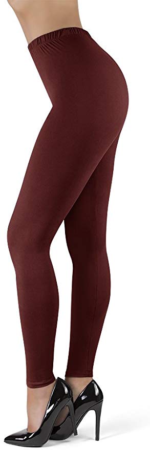 SATINA High Waisted Ultra Soft Leggings | 1" Waistband | 22 Colors | One Size & Plus Size