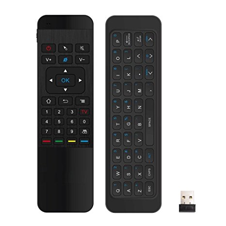 YAGALA P3 Multifunctional Air Mouse with Keyboard,3-Gyro   3-Gsensor Infrared Learning Remote Control, Rechargeable mini Wireless Keyboard for Android TV Box, Window, Mac OS, Linux (Standard Version)