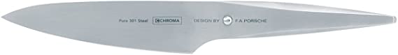Chroma Type 301 Designed by F.A. Porsche 5 3/4 inch Small Chef Knife, one size, silver