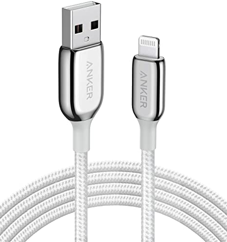 iPhone Charger Cable, Anker PowerLine  III Lightning to USB A Cable, USB Charging/Sync Lightning Cord Compatible with iPhone 11 / Xs MAX/XR/X / 8/7 / AirPods, iPad and More (6ft, white)