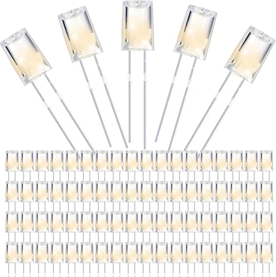 LED 5mm Christmas String Lights Replacement Bulbs Energy Efficient LED Halloween Wire Light Set Connectable Home Decor Light Bulb for Festival Patio Garden Wedding Holiday (Warm White, 400 Count)