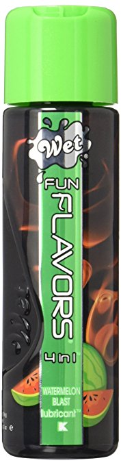 Wet Fun Flavors 4 In 1 Warming Water Based Lubricant, Watermelon Blast, 4.1 Ounce