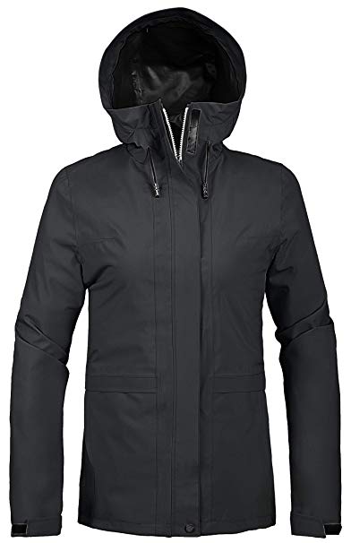 Wantdo Women's Waterproof Rain Jacket Packable Windbreaker Raincoat with Hood