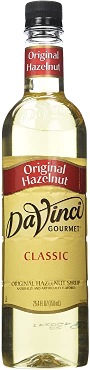 Da Vinci Gourmet Syrups Hazelnut Syrup 750 ml Bottle
