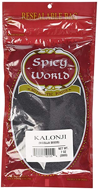Spicy World Kalaunji (Onion Seeds/Nigella Sativa/Black Seeds) 7-Ounce Bag