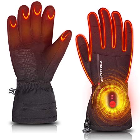 Heated Gloves for Men Women,Rechargeable Electric Battery Thermal Heating Gloves for Skiing Motorcycle Snowboarding Biking Hunting Hand Warmer