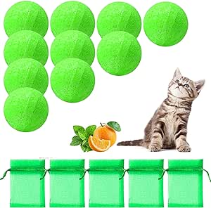 10 Pack Cat Repellent Outdoor and Indoor, Natural Peppermint Oil Cat Deterrent Outdoor and Indoor, Keep Cats Out of Yard Permanently, Protect Your Yard Outdoor and Furniture Indoor, Evict Stray Cats