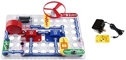 Elenco Snap Circuits Jr. Deluxe Science and Engineering Kit with Battery Eliminator (2 Items)