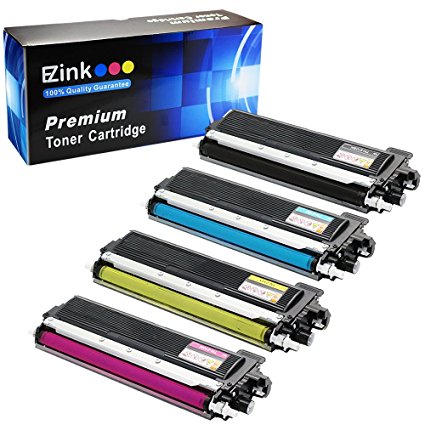 E-Z Ink (TM) Compatible Toner Cartridge Replacement For Brother TN210 4 Pack (1 Black, 1 Cyan, 1 Magenta, 1 Yellow) For DCP-9010cn HL-3040cn Printer