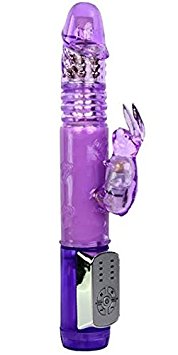 Pink B.O.B.® Thrusting Rabbit Sex Toy Vibrator - Powerful Bunny Adult Vibrations - Sexual Pleasure Product for Women