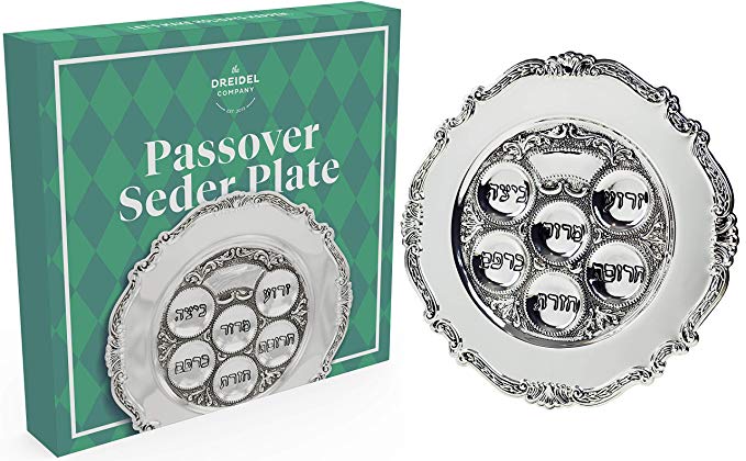 Lowest priced Traditional Passover Seder Plate 12" (Silver Plated)