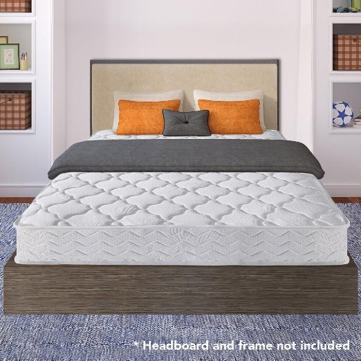 Crown Comfort 8" Contour Support Pocketed Coil Mattress, Twin
