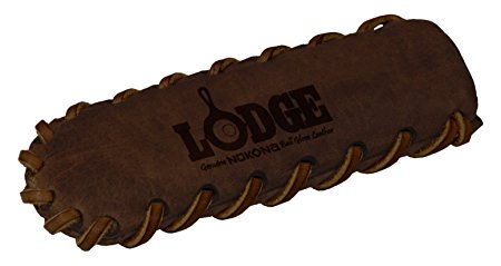 Lodge ALHHSS85 Nokona Leather Hot Handle Holder, Spiral Stitched, Coffee