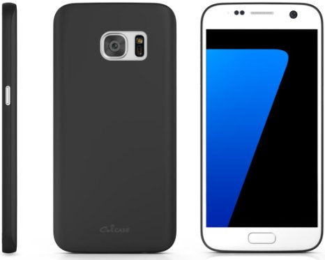 Galaxy S7 Case CaliCase Premium Ultra Thin Case (Solid Black)