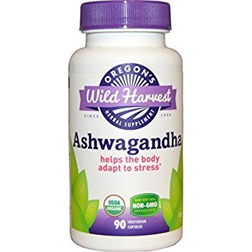 Oregon's Wild Harvest Ashwagandha Organic Supplement, 90 Count (Pack of 2)