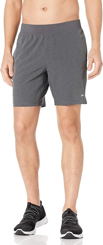 Amazon Essentials Mens Woven Stretch 7" Training Short