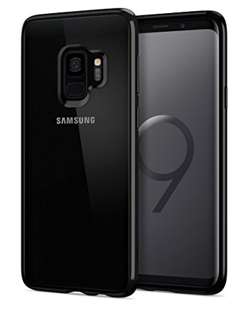 Spigen Ultra Hybrid Galaxy S9 Case with Air Cushion Technology and Clear Hybrid Drop Protection for Samsung Galaxy S9 (2018) - Midnight Black