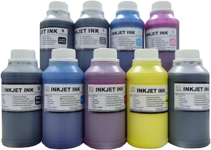 ND R@ 9x250ml Bulk Compatible Pigment Ink for Stylus Pro 3800, 4800, 7800, 9800 (Includes Matte Black)