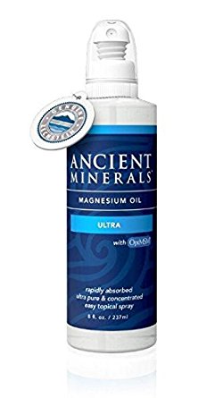 Magnesium Oil Ultra, with OptiMSM (4oz) - Ancient Minerals
