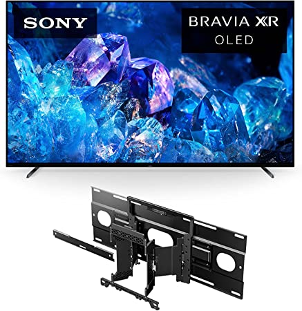 Sony 55 Inch 4K Ultra HD TV A80K Series: BRAVIA XR OLED Smart Google TV, XR55A80K- 2022 Model w/SU-WL855 Ultra Slim Wall-Mount Bracket for Select BRAVIA OLED and LED TVs