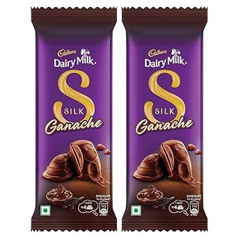 Cadbury Dairy Milk Silk Ganache Chocolate Bar, 146 g (Pack of 2)