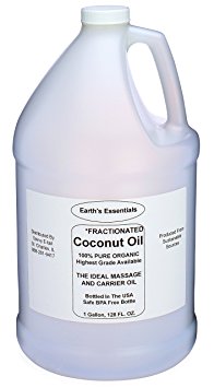 One Gallon Of 100% Pure Organic Fractionated Coconut Oil From Earth's Essentials