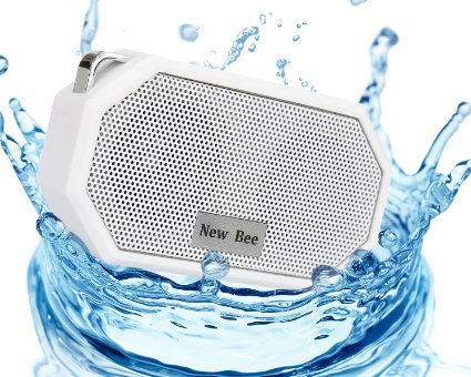 OXoqo IP66 Bluetooth Speaker Portable Waterproof Wireless Outdoor and Shower Speaker Bluetooth CRS 40 Stereo with Built-in Mic Universal Compatible with iPhone iPad and Android Audio DevicesWhite