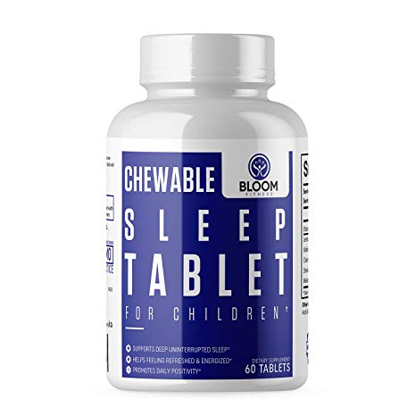 Chewable Sleep Aid Tablets - Natural Supplement for Children - Helps Fall Asleep Faster and Stay Sleeping Longer - 60 Tablets