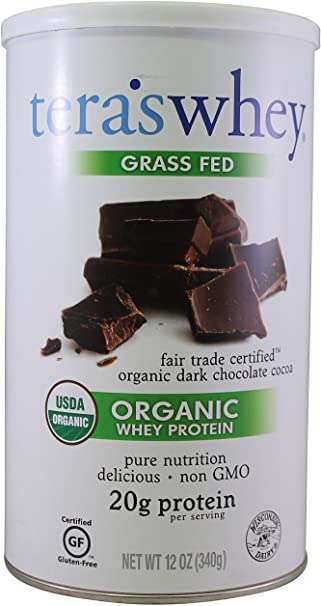 tera's: Organic Whey Protein, Fair Trade Certified Dark Chocolate Cocoa, 12 oz