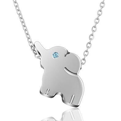 Lucky Elephant Pendant Necklaces Delicate Animal AEONSLOVE Every Day Jewelry for Women