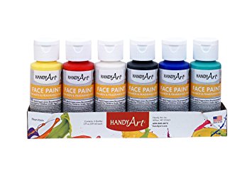 Handy Art Primary Face Paint Kit, Assorted, 2-Ounce
