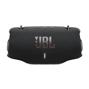 JBL Xtreme 4 Portable Bluetooth Speaker, ProSound with Powerful Bass Radiators, AI Sound Boost, Built-in Powerbank, Multispeaker Connection by Auracast, IP67, Replacable Battery, Fast Charging (Black)