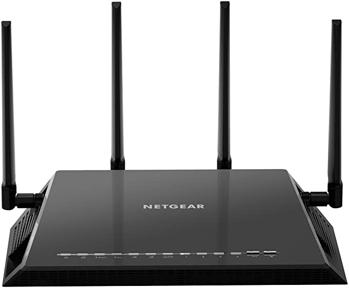 Netgear R7500-200NAS Nighthawk X4 Ultimate Gaming Router - AC2350 4X4 MU-MIMO Dual Band WiFi Gigabit Router (R7500v2) with Open Source Support. Compatible with Amazon Echo/Alexa