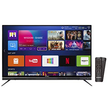 Shinco 124 cm (49 inch) 4K UHD Quantum Luminit LED Smart TV with HDR 10 S50QHDR10 (Black) (2018 Model)