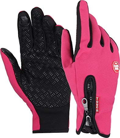 Byoung Winter Outdoor Windproof Cycling Gloves Touchscreen Glove for Smart Phone