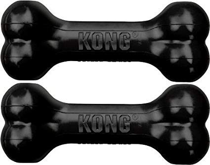 Kong Dog Goodie Bone Extreme (Large Pack of 2, Black)