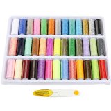 39 Spools Rainbow Polyester Sewing Thread Box Kit Set for Quilting Stitchinghand Sewingmachine Sewing