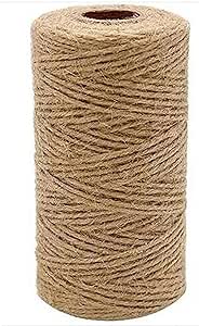 1/8 in (3mm) x 328 ft (100Meter) Natural Sisal Hemp Rope Heavy Duty Thick Twine for Cat Scratcher Post Tree, Garden, Binding, Crafts Packing Material