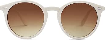 SOJOS Retro Round Polarized Sunglasses for Women Men Classic Vintage Sunnies SJ2069