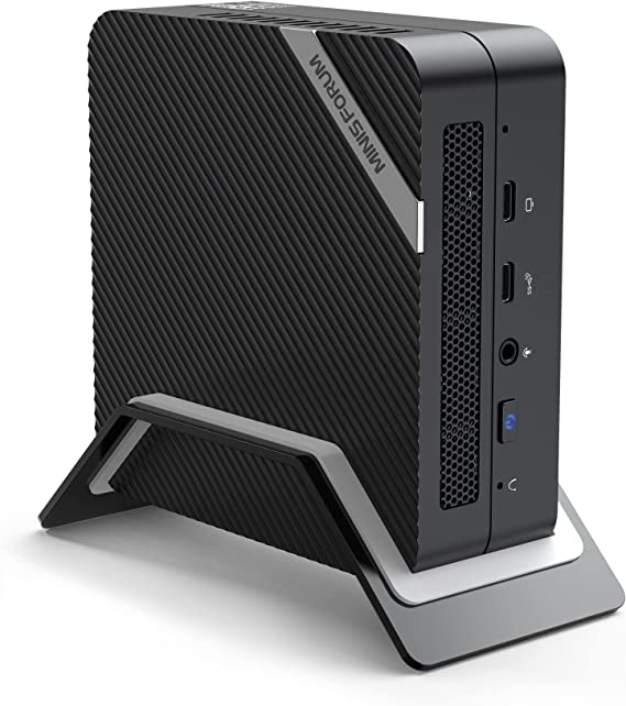 MINISFORUM DeskMini UM580 Mini PC AMD Ryzen 7 5800H DDR4 32GB RAM   512GB NVMe SSD Windows 11 Pro Desktop Computer, 2xHDMI 2xUSB-C 4K@60Hz Outputs, 2.5G LAN, USB 3.2, AMD Radeon Graphics Mini Computer