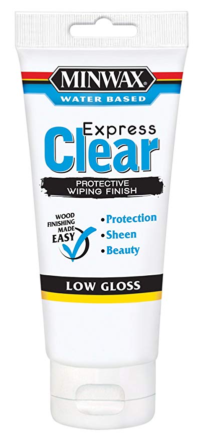 Minwax 40802 6-Ounce Clear Low Gloss Color Wiping Stain and Finish