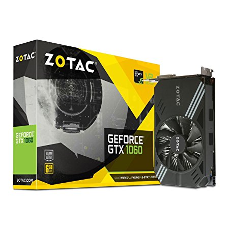 ZOTAC GeForce GTX 1060 Mini 6GB GDDR5 Super Compact Graphics Card (ZT-P10600A-10L)