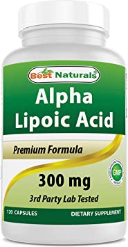 Best Naturals Alpha Lipoic Acid 300 mg 120 Capsules