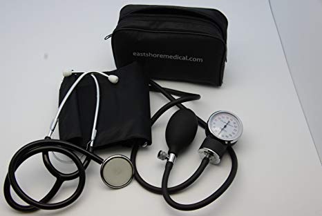 Eastshore Blood Pressure Cuff Sphygmomanometer with Stethoscope , Carrying Case , 3 Size At Your Choice