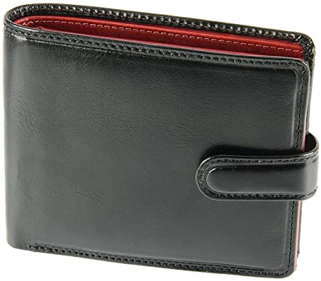 Visconti TR-35 Classic Tri Fold Wallet Coin ID Holder Black