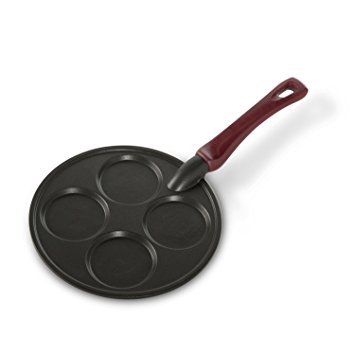 Nordic Ware Silver Dollar Mini Pancake Pan, Black