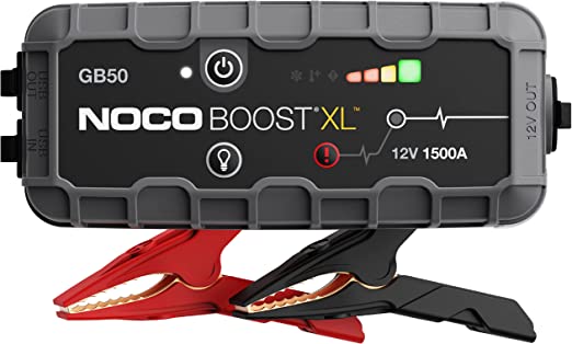 NOCO Boost XL GB50 1500A 12V UltraSafe Starthilfe Powerbank, Auto Batterie Booster, Tragbare USB Ladegerät, Starthilfekabel und Überbrückungskabel für bis zu 7,0L Benzin und 4,5L Dieselmotoren